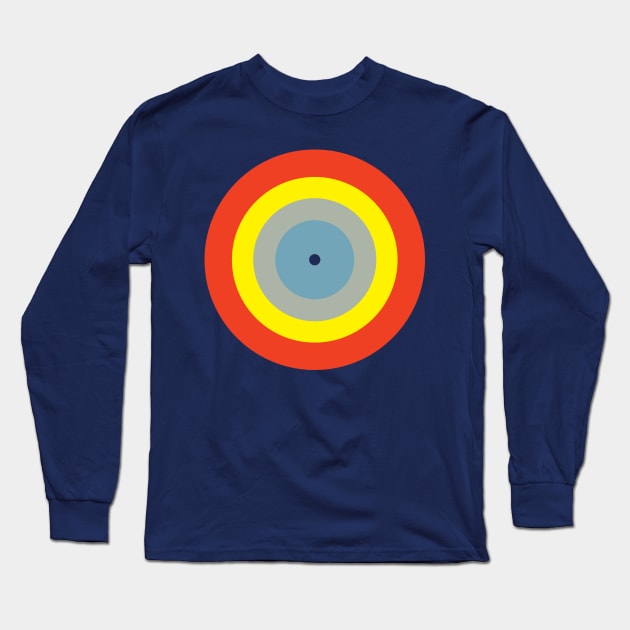 Pop Art Vinyl Long Sleeve T-Shirt by modernistdesign